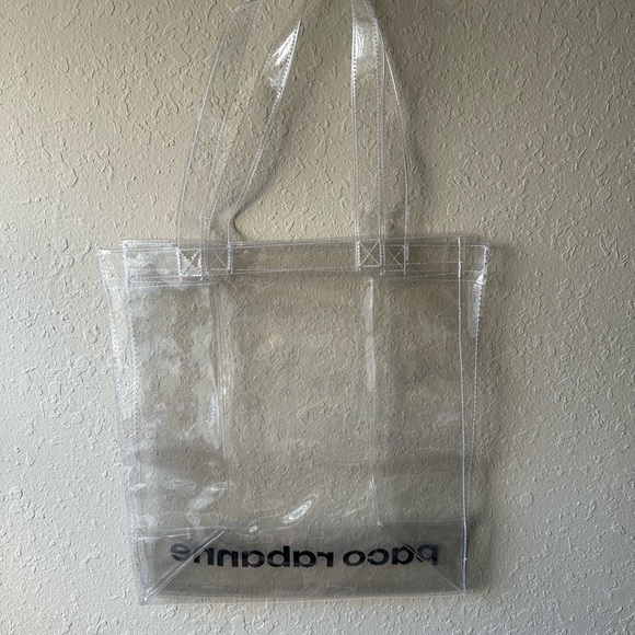 Paco Rabanne Large Clear Shopper Tote Bag Fashion - Picture 3 of 3